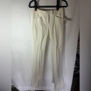 Theory Cream Boot Cut Flare Pants